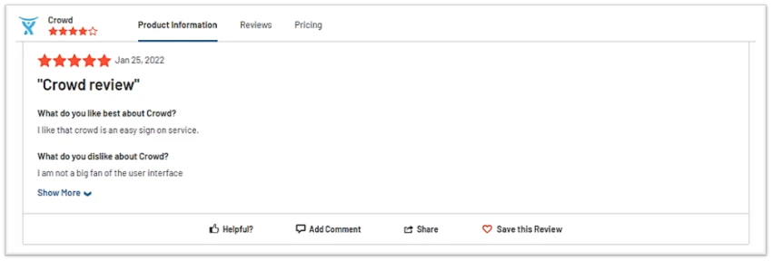 Crowd Reviews