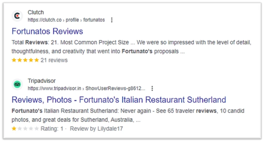 Fortunatos Reviews