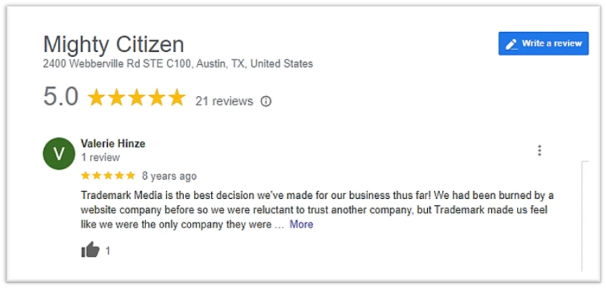 Mighty Citizen Reviews