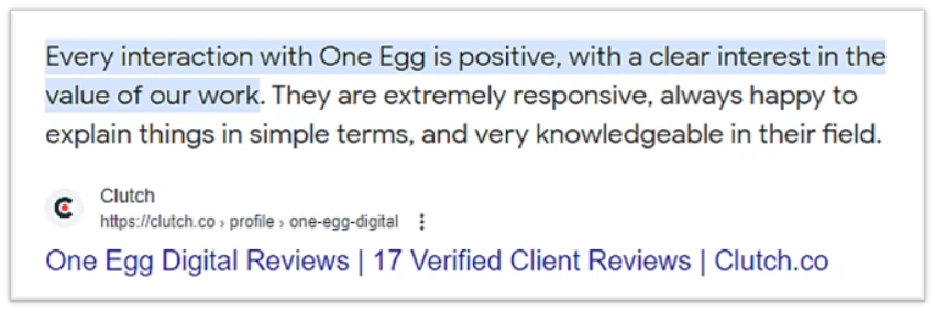 One Egg Digital Reviews