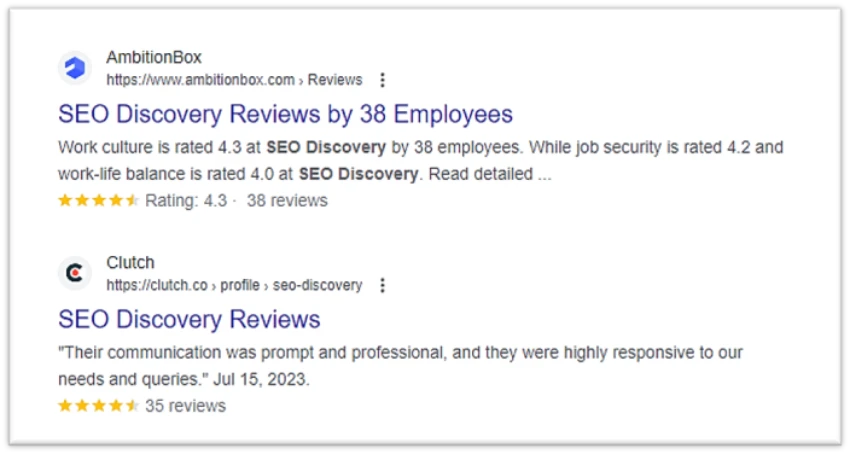 SEO Discovery Reviews