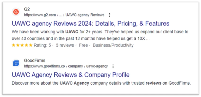 UAWC Agency Reviews